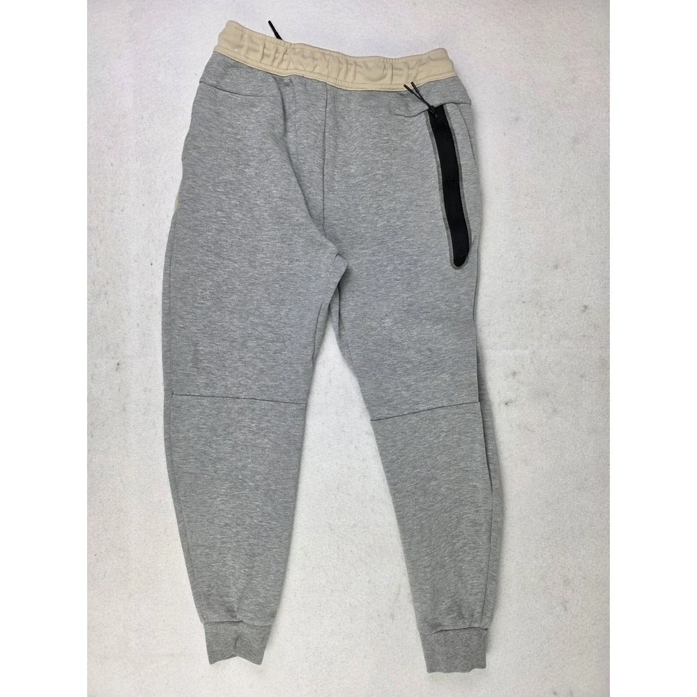 Nike Tech Fleece Pants Mens Small Sweatpants Joggers‎ Gray Beige Tan *READ*